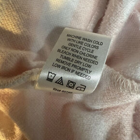 Betsey Johnson Pink Striped Ruffle Soft Robe Lounge Resort Relax Vacation - Picture 10 of 12